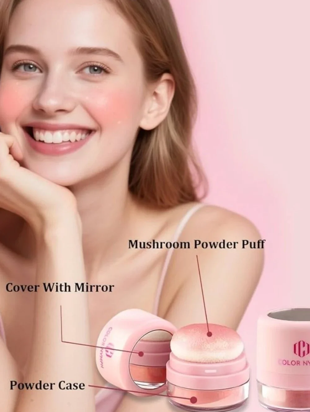 🆕️Orange Pink Micro Shimmer Blush